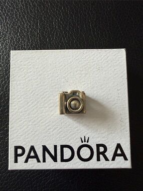 Pandora Camera Charm in Antique Gold-Toned Finish